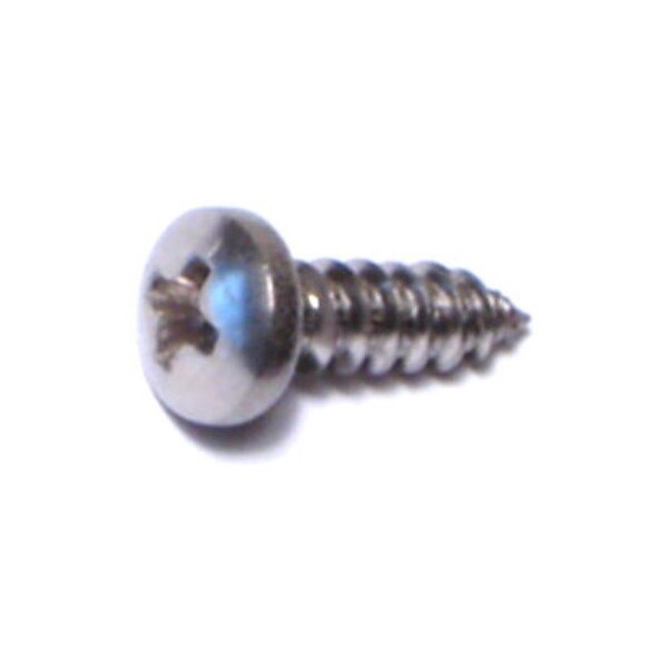 Midwest Fastener Sheet Metal Screw, #4 x 3/8 in, 18-8 Stainless Steel Pan Head Phillips Drive, 35 PK 77602 - main